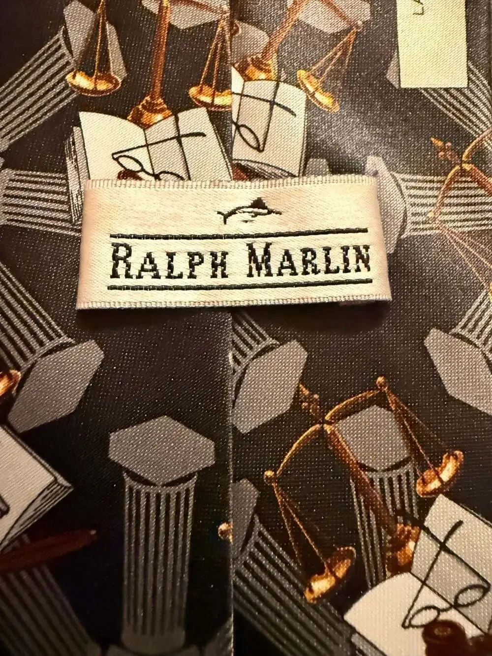 Ralph Marlin Lawyer Behind The Scenes Legal Novelty Tie